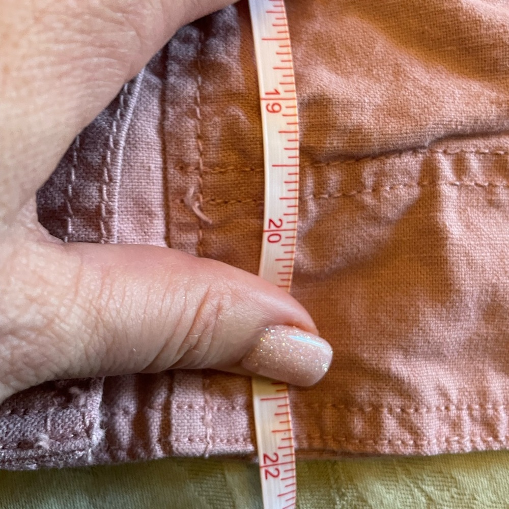 LOFT Dusty Rose Pink Petite Button Up / Down Utility Jacket Cotton & Linen XSP - Picture 13 of 16